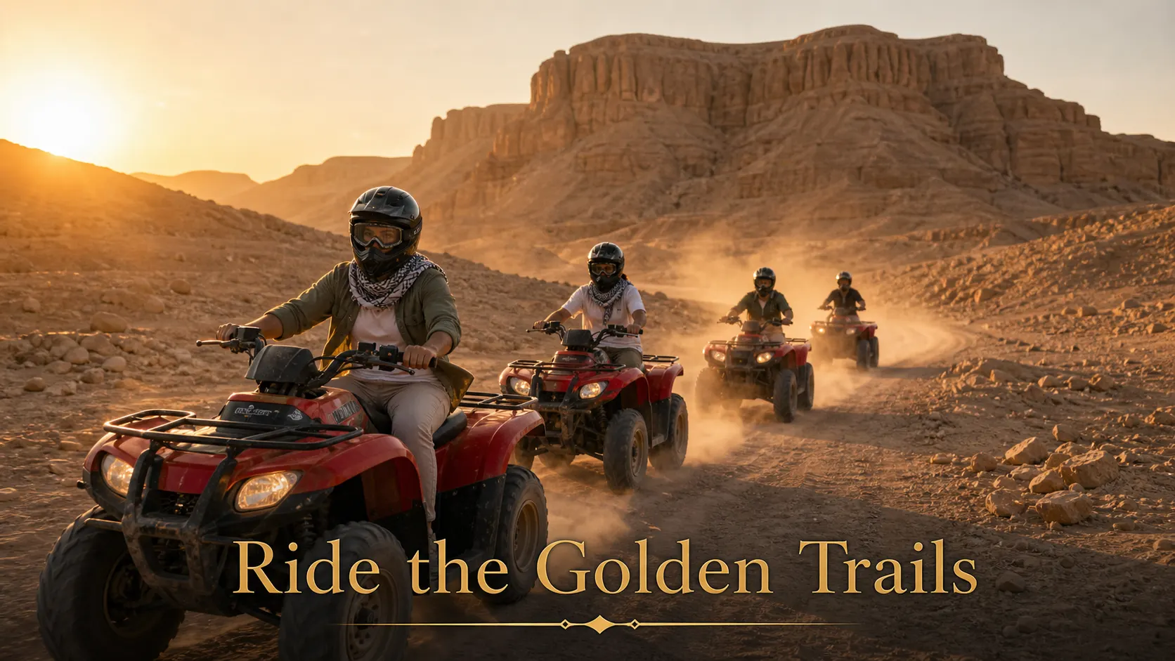 Luxor Desert Quad Bike Safari — Traditional Bedouin tea stop