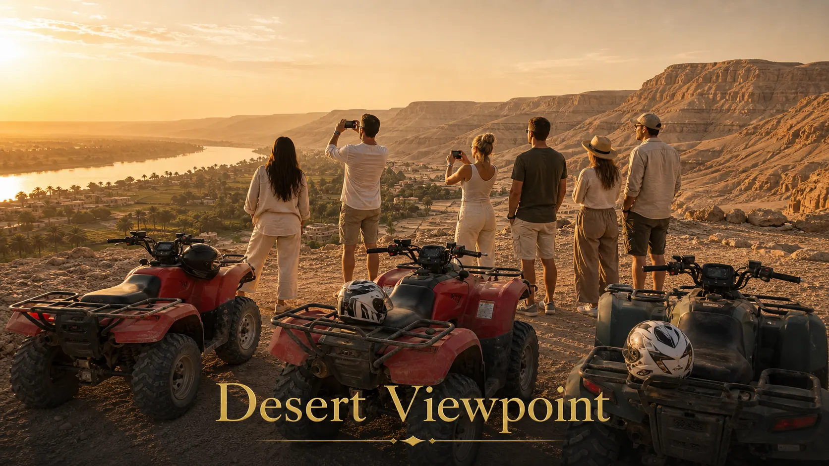 Luxor Desert Quad Bike Safari — Safety briefing, helmet and guide included
